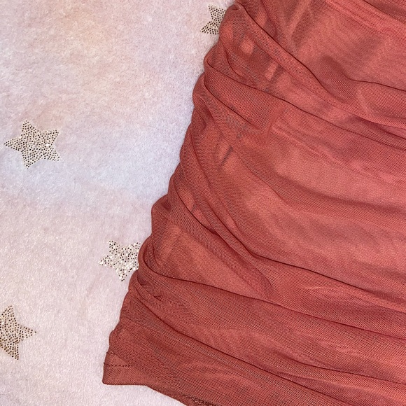 Windsor Stunning Sweetheart Pink Mesh Mini Dress - Picture 8 of 12